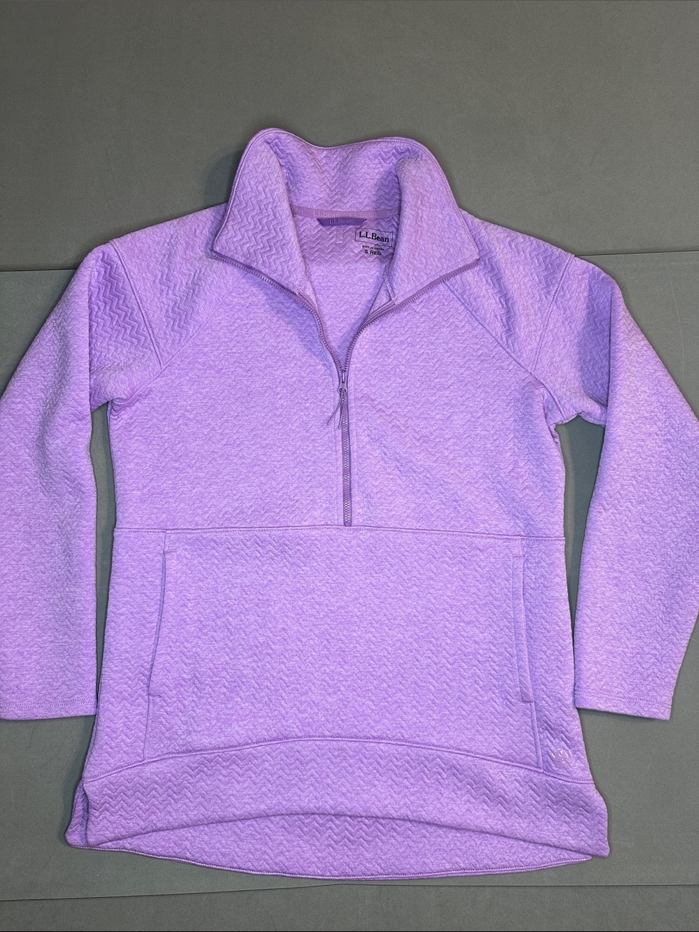 L.L. Bean Women's Lavender Half-Zip Pullover tunic Lenght - S regular